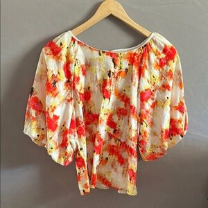 DKNY Floral Print Women's Top - Multicolor